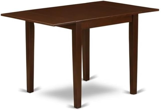 East West Furniture NDNO3-MAH-W 3 Piece Kitchen Table Set - Image 3