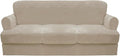 CUCRAF T Cushion Sofa Cover 4 Piece Slipcovers, Soft Thick Velvet Couch Cover by CUCRAF