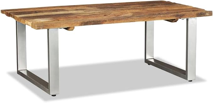 YAFF Coffee Table Solid Reclaimed Wood 39.4"x23.6"x15" - Image 6