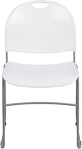 Flash Furniture HERCULES Series 5 Pack 880 lb. Capacity White Ultra-Compact by FlashFurniture
