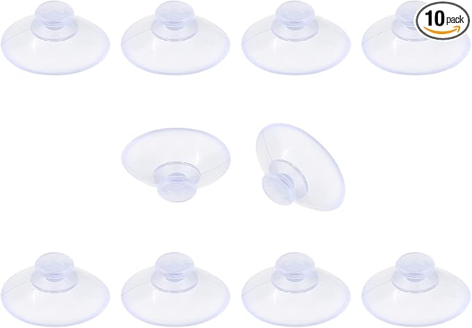 10 Pack Glass Table Suction Cups - 20mm Rubber Suckers by Qjaiune
