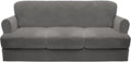 CUCRAF T Cushion Sofa Cover 4 Piece Slipcovers, Soft Thick Velvet Couch Cover by CUCRAF