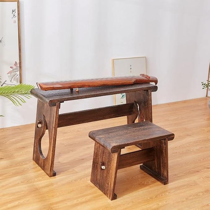 Asian Style Wooden Coffee Table, Vintage Guqin Table, Old Wood Side Table - Image 3