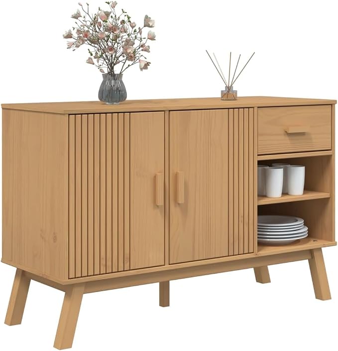 Scandinavian Solid Pine Sideboard - Image 5