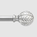 QDWIS Silver Curtain Rods for Windows 48 to 84 inch, Rustic Decorative Drapery by Unknown