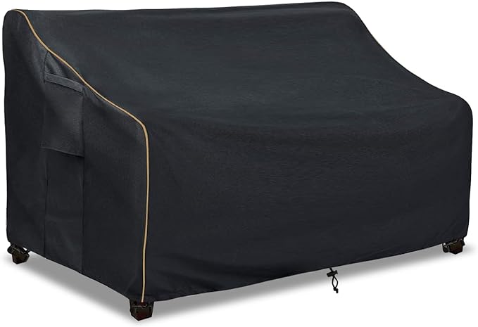Outdoor 2-Seater Loveseat Cover, Patio Sofa Covers Fits up to 58W x 32.5D x 31H by LSongSKY