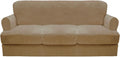 CUCRAF T Cushion Sofa Cover 4 Piece Slipcovers, Soft Thick Velvet Couch Cover by CUCRAF