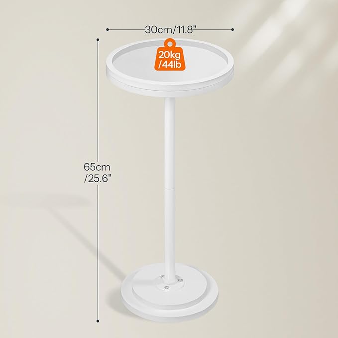 HOOBRO Small Round Side Table, Drink Table, Coffee Martini Table - Image 3