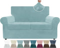 ZNSAYOTX Luxury Velvet Sofa Cover 3 Piece Stretch Loveseat Covers by ZNSAYOTX