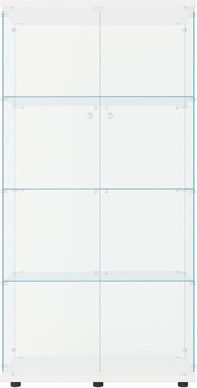 FLYMUHJIA Glass Display Cabinet Kitchen Pantry Storage Cabinet Corner Bar by FLYMUHJIA