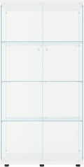 FLYMUHJIA Glass Display Cabinet Kitchen Pantry Storage Cabinet Corner Bar by FLYMUHJIA