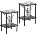 Apicizon 2 Tier End Table Set of 2, Small Side Table by APICIZON
