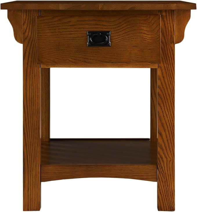 Leick Home Mission End Table, Solid Wood, 1 Storage Drawer, Additional Secret - Image 4