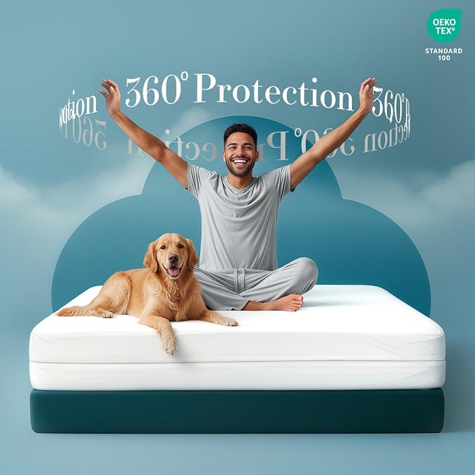 Utopia Bedding Mattress Protector Zippered Short Queen Size, 100% Waterproof - Image 4