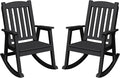 Greesum Set of 2 Outdoor Rocking Chair, 300lbs All-Weather Patio Rocker by BuynowfromGreesum