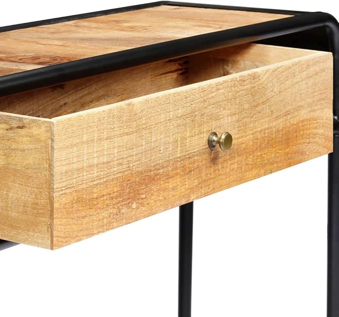 Solid Mango Wood Console Table for Living Room, Entry - Image 7