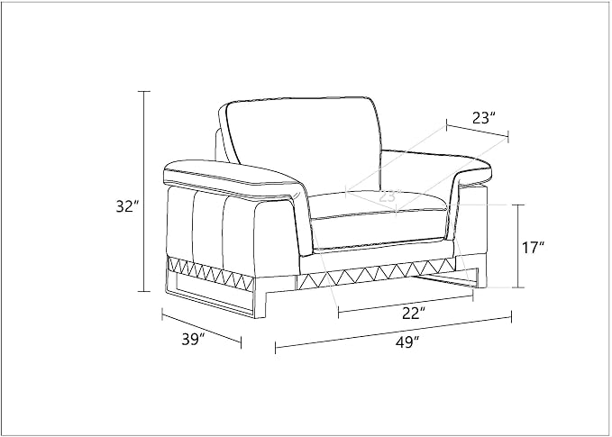 Blackjack Furniture Weston Collection Genuine Italian Leather Living Room Chair - Image 9