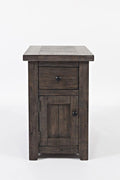 Jofran Madison County Pine Reclaimed Chairside End Table, Barnwood Brown by Jofran+Inc.