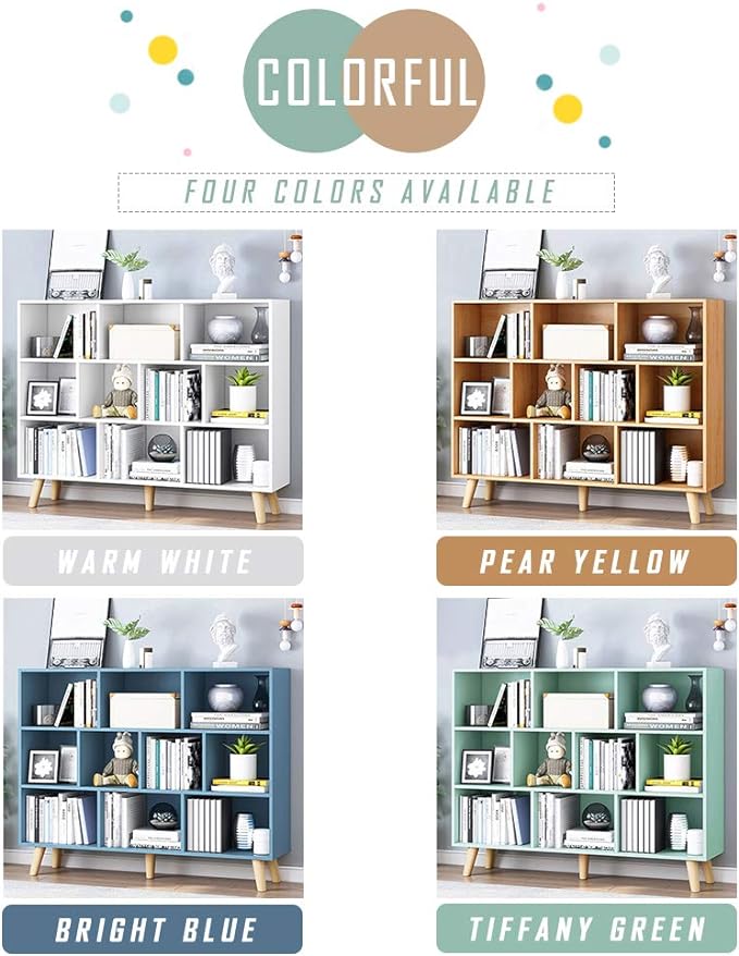 IOTXY Wooden Open Shelf Bookcase - Image 6