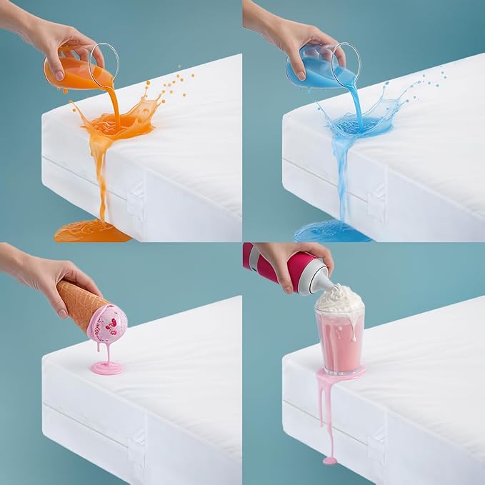 Utopia Bedding Mattress Protector Zippered Full XL Size, 100% Waterproof Bed - Image 5
