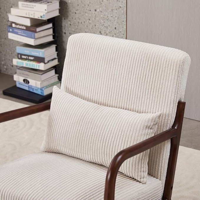 Mid-Century Modern Accent Chair & Coffee Table Set, Vintage Luxury 2-Piece - Image 9