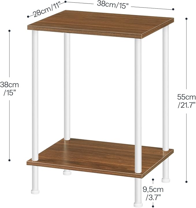 HOOBRO End Tables Set of 2, Small Side Table, Nightstand - Image 3