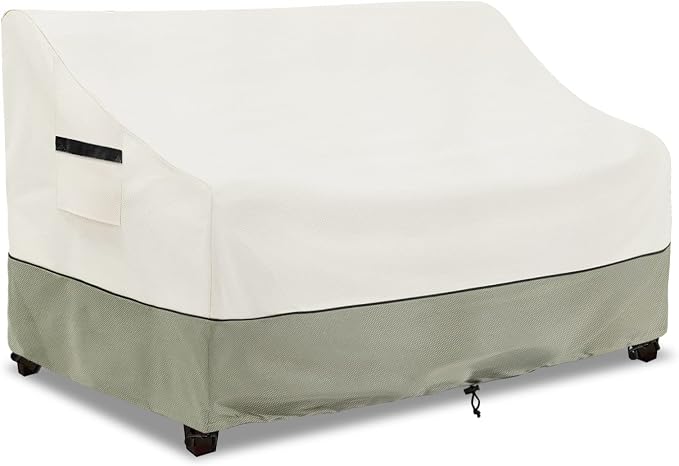 Outdoor 2-Seater Loveseat Cover, Patio Sofa Covers Fits up to 58W x 32.5D x 31H by LSongSKY