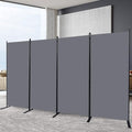 Room Divider 6FT Portable Room Dividers and Folding Privacy Screens, 4 Panel by HOMSCREENER