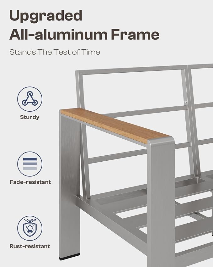 Aluminum Outdoor Patio Furniture Set - Image 5