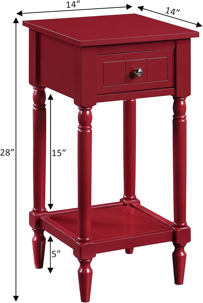 Convenience Concepts French Country Khloe 1 Drawer Accent End Table 14" - Image 9