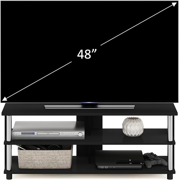 Furinno Sully TV Stand, 3-Tier Rectangular Entertainment Center - Image 4