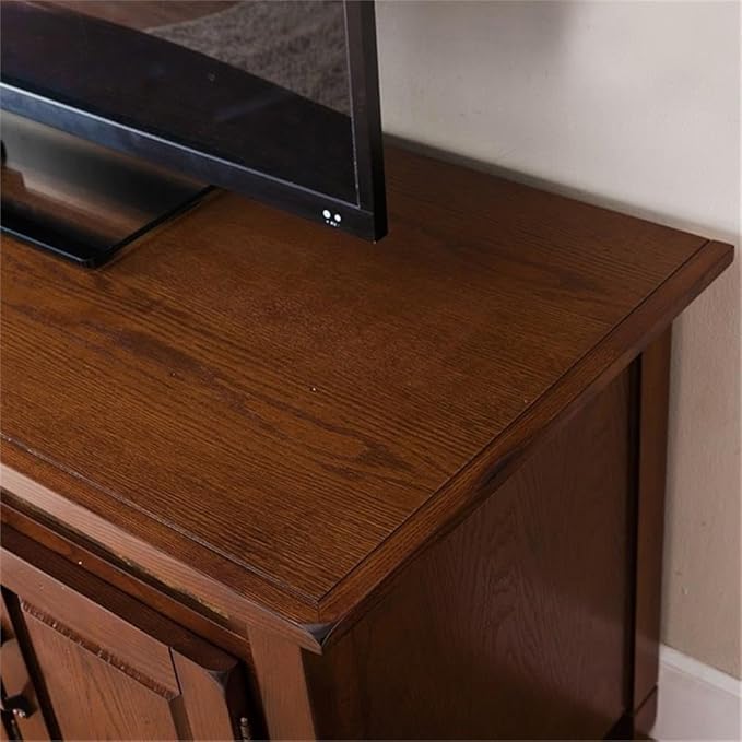 Leick Home 89360 Rustic Oak TV Stand - Image 5