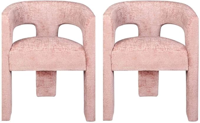 Jofran Gwen Jacquard Upholstered Accent Chair, Modern Luxury Plush Sculptural by Jofran+Inc.