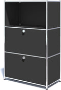 Metal Shelf with 2 Flap Doors, Large Capacity Cabinet, DIY Modern Home by SIMPLINK