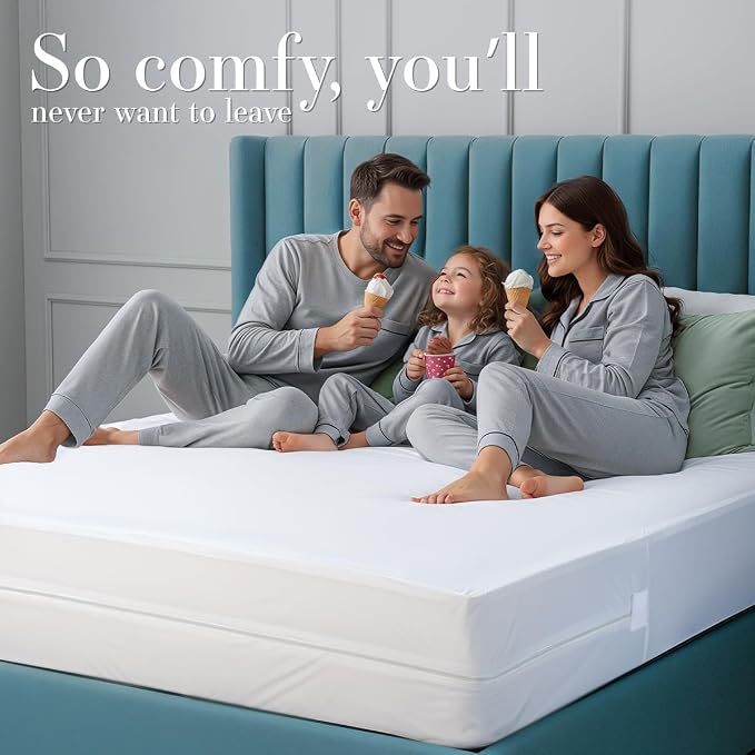 Utopia Bedding Mattress Protector Zippered Full XL Size, 100% Waterproof Bed - Image 8