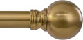 Warm Gold Long Curtain Rods for Windows 66 to 120 Inch 1" Diameter Adjustable by Unknown