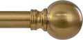 Warm Gold Curtain Rods for Windows Small 28 to 48 Inch 1" Diameter Short by Unknown