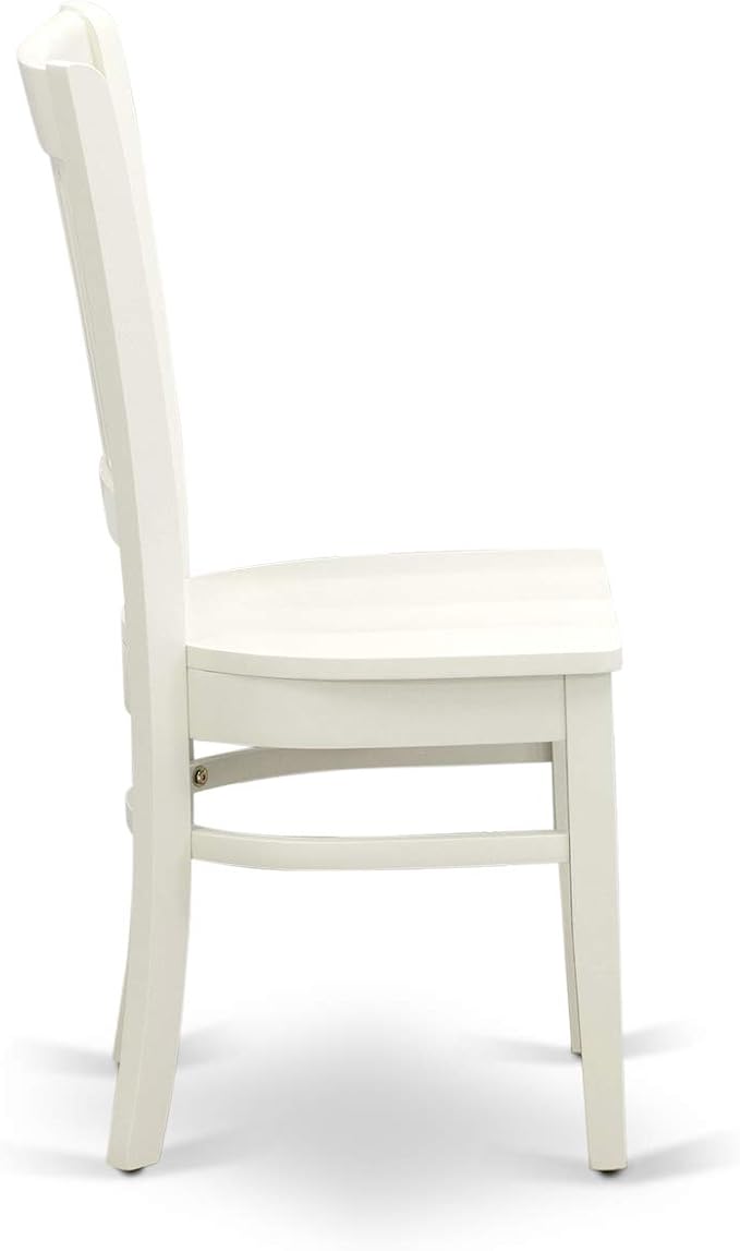 East West Furniture ANVA5-LWH-W 5 Piece Kitchen Table Set - Image 7