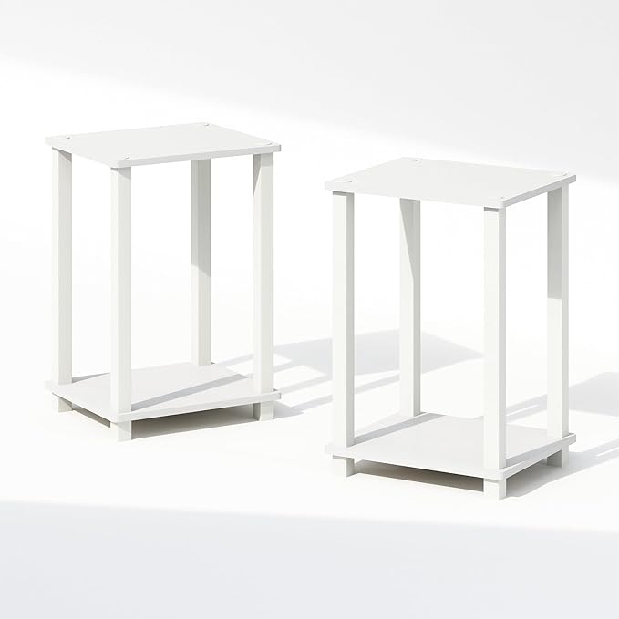 Furinno Simplistic Night Stand Set of 2, 2-Tier Small Nightstand - Image 4