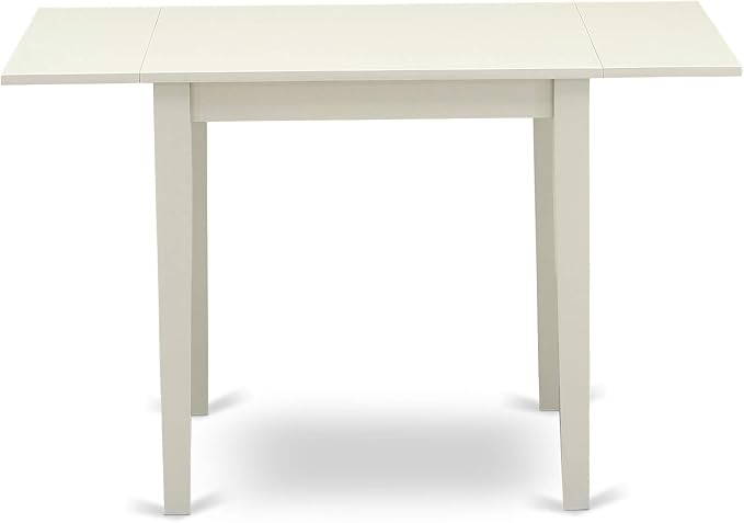 East West Furniture NDVA3-LWH-W 3 Piece Modern Dining Table Set Contains a - Image 6