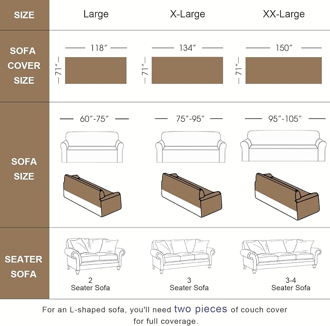 VClife Floral Couch Cover Vintage Rustic Creamy White Sofa Cover - Image 2