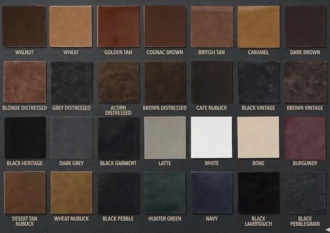 NAT Leathers | Brown Distressed 2 Tone Oily Faux Vegan Leather PU | 1 Yard 36 - Image 2