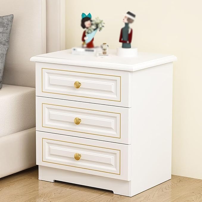 Bedroom Furniture Light Luxury Solid Wood Bedside Table, Simple Home Storage - Image 5
