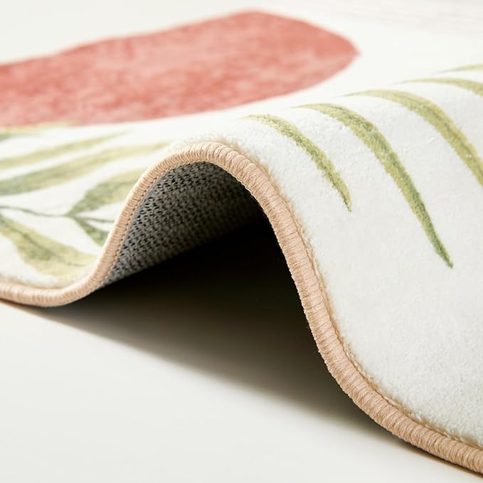 RoomTalks Boho Cute 3x5 Small Area Rugs Washable, Modern Abstract Geometric - Image 6