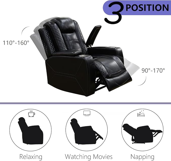 Leather Power Recliner Sofa Set - Image 6