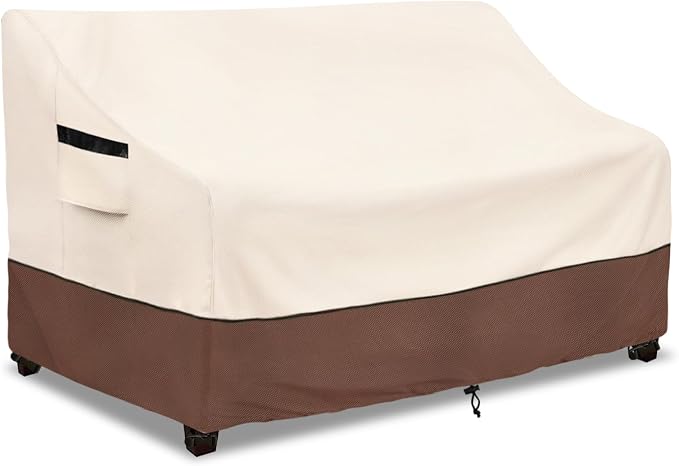 Patio 3-Seater Sofa Cover, Outdoor Couch Cover Fits up to 85W x 38D x 35H Inches by LSongSKY