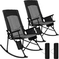 Romswi 2 Pack High Back Portable Rocking Chair by Romswi