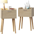LAATOOREE Nightstand Set of 2, Small Bed Side Table by LAATOOREE