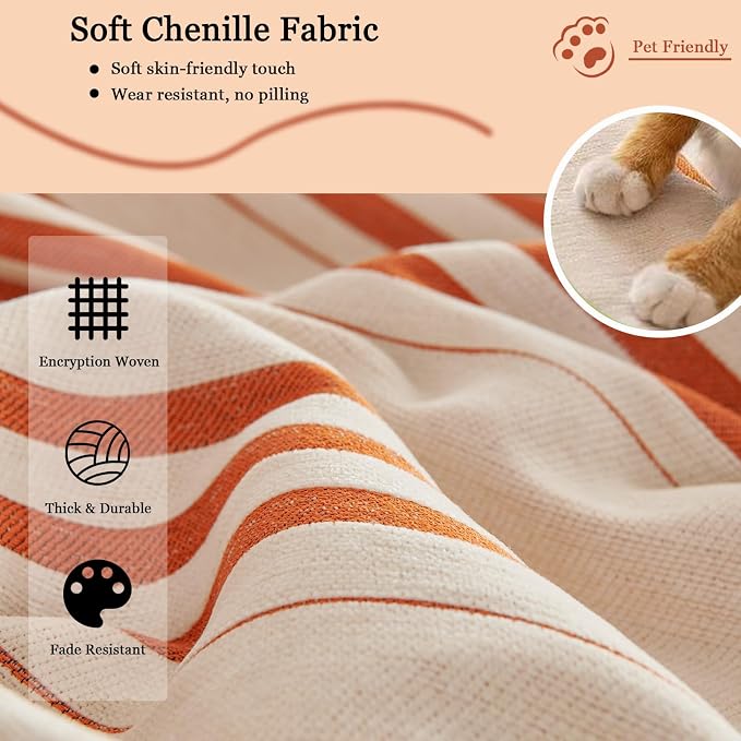 DREAMINGO Couch Cover Reversible Chenille Furniture Protector Sofa Covers - Image 5