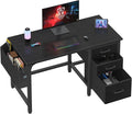 Lufeiya Computer Desk with File Drawers Cabinet, 47 Inch Reversible Home Office by LUFEIYA